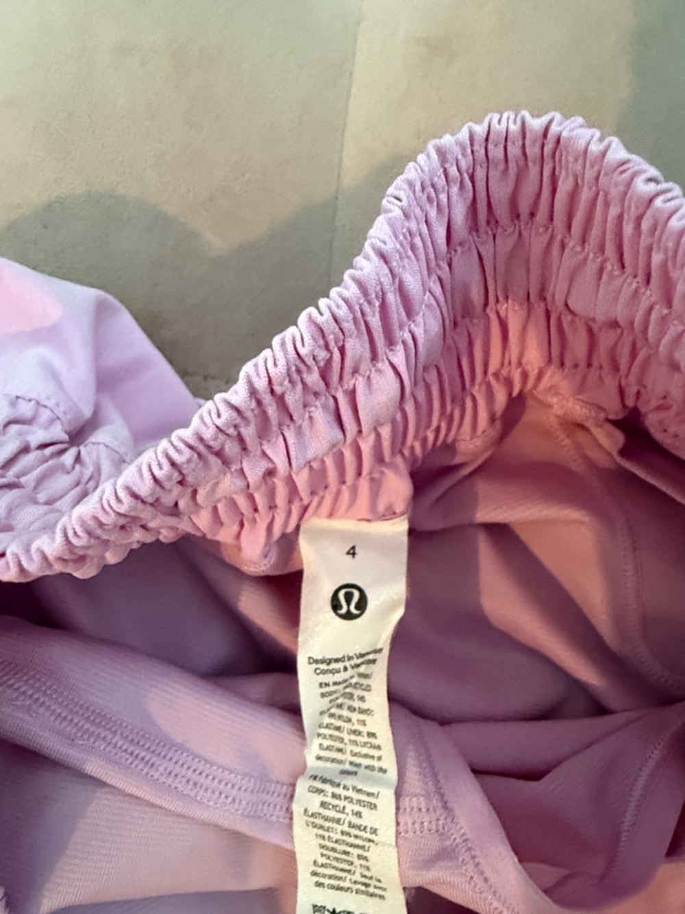 lululemon athletica Pink Layered Running Shorts - Picture 3 of 3